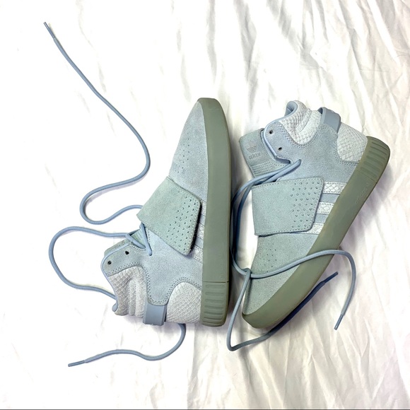 adidas tubular blue suede